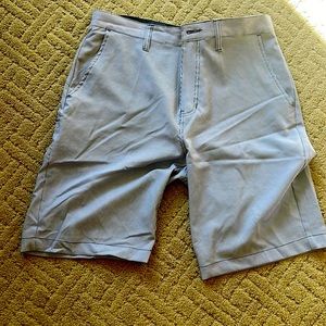 Blue and white strips Mens golf shorts